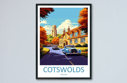 Cotswolds Print Cotswolds Home Decor Landscape Art Print Cotswolds Wall Art for England Enthusiast Gift Wall Hanging Cotswolds UK Poster Art
