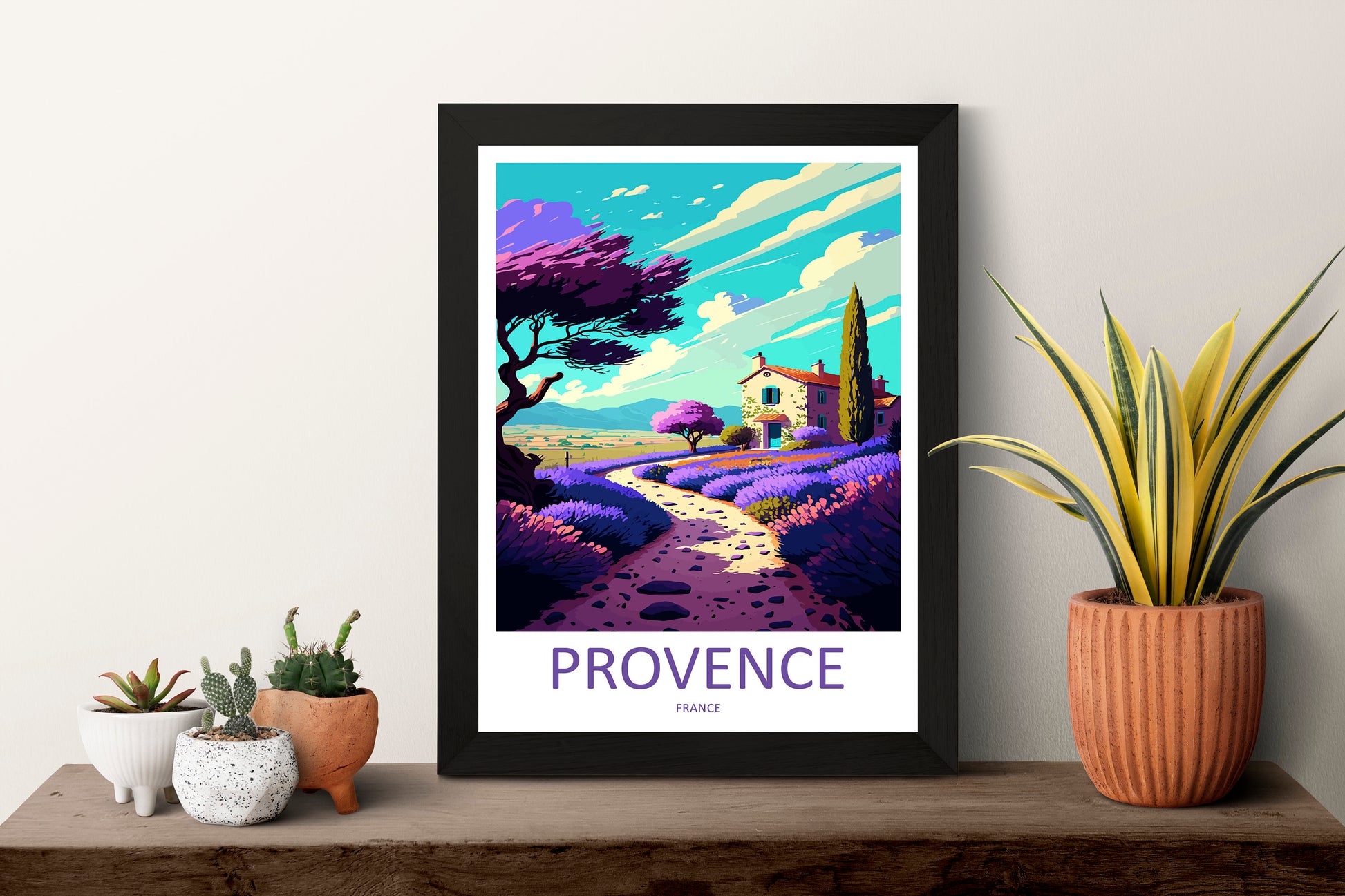 Provence Travel Print Wall Art Provence Wall Hanging Home Décor Provence Gift Art Lovers France Art Lover Gift Provence Art Provence Art