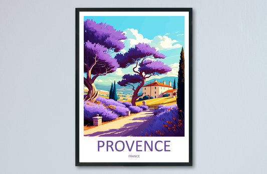 Provence Travel Print Wall Art Provence Wall Hanging Home Décor Provence Gift Art Lovers France Art Lover Gift Provence Art Provence Art
