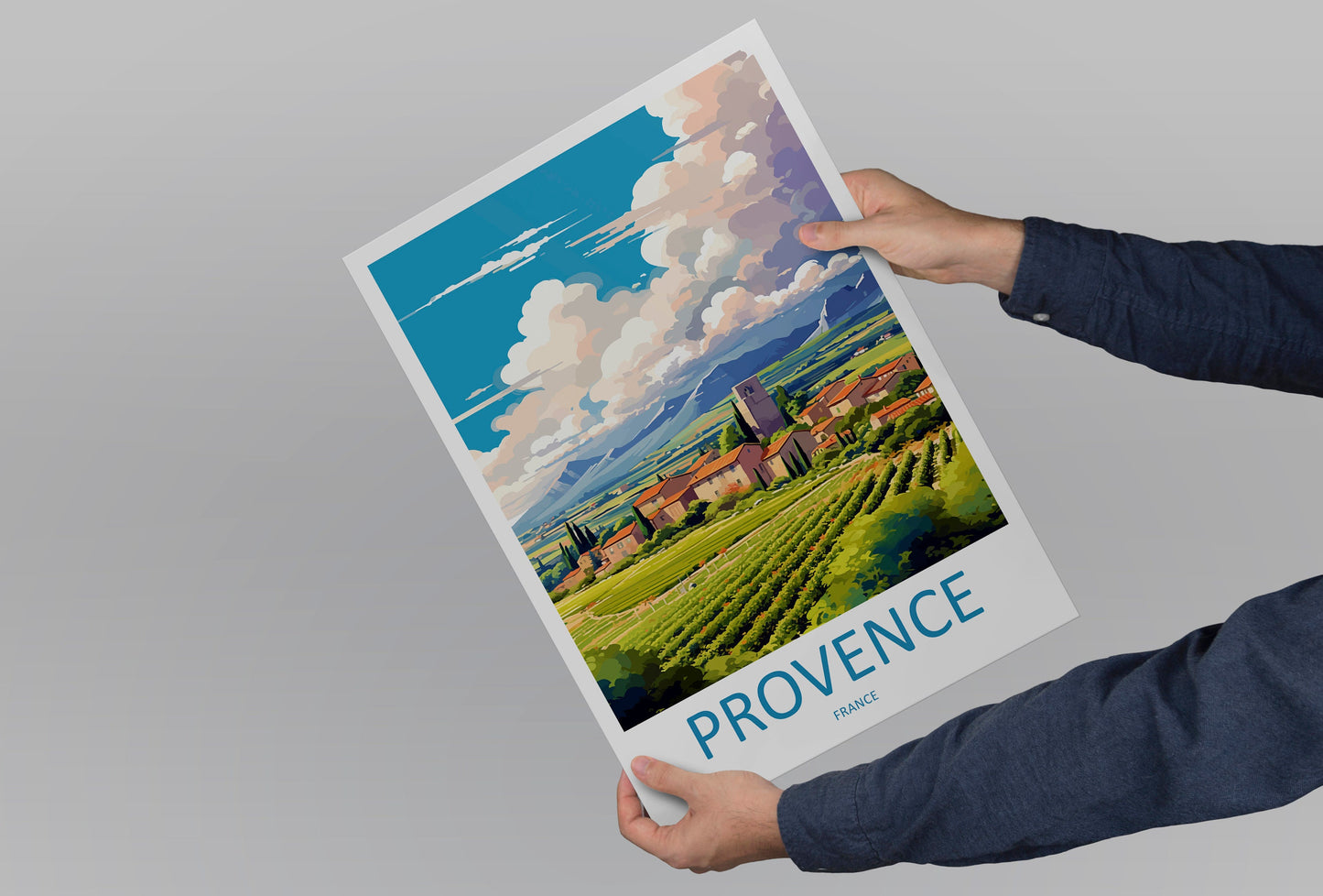 Provence Travel Print Wall Art Provence Wall Hanging Home Décor Provence Gift Art Lovers France Art Lover Gift Provence Art Provence Art