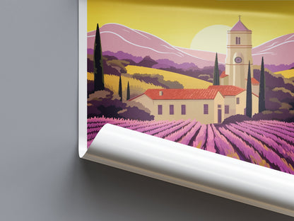 Provence Travel Print Wall Art Provence Wall Hanging Home Décor Provence Gift Art Lovers France Art Lover Gift Provence Art Provence Art