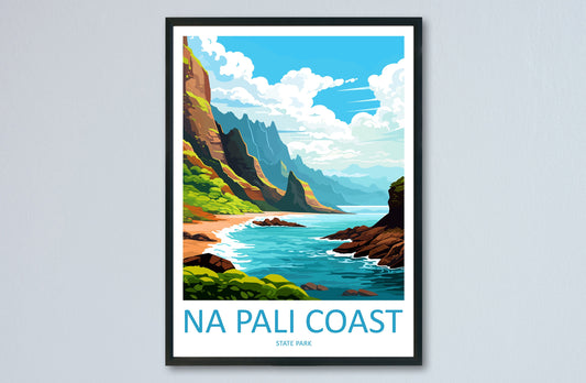 Napali Coast Travel Print Wall Art Napali Coast Wall Hanging Home Décor Napali Coast Gift Art Lovers Hawaii Art Lover Gift Print Artwork