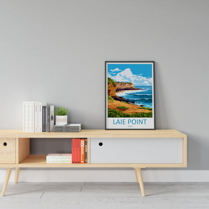 Laie Point Travel Print Wall Art Laie Point Wall Hanging Home Décor Laie Point Gift Art Lovers Hawaii Art Lover Gift Print Artwork