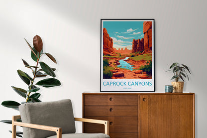 Caprock Canyons State Park Travel Print Wall Art Caprock Canyons Wall Hanging Home Décor Caprock Canyons Gift Art Lovers Texas Art Lover