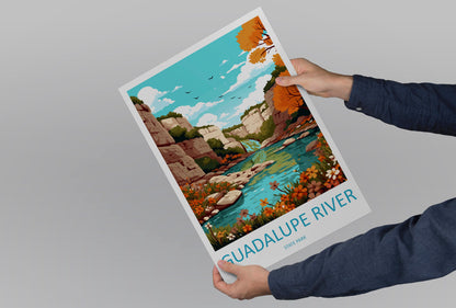 Guadalupe River State Park Travel Print Wall Art Guadalupe River Wall Hanging Home Décor Guadalupe River Gift Art Lovers Texas Art Lover