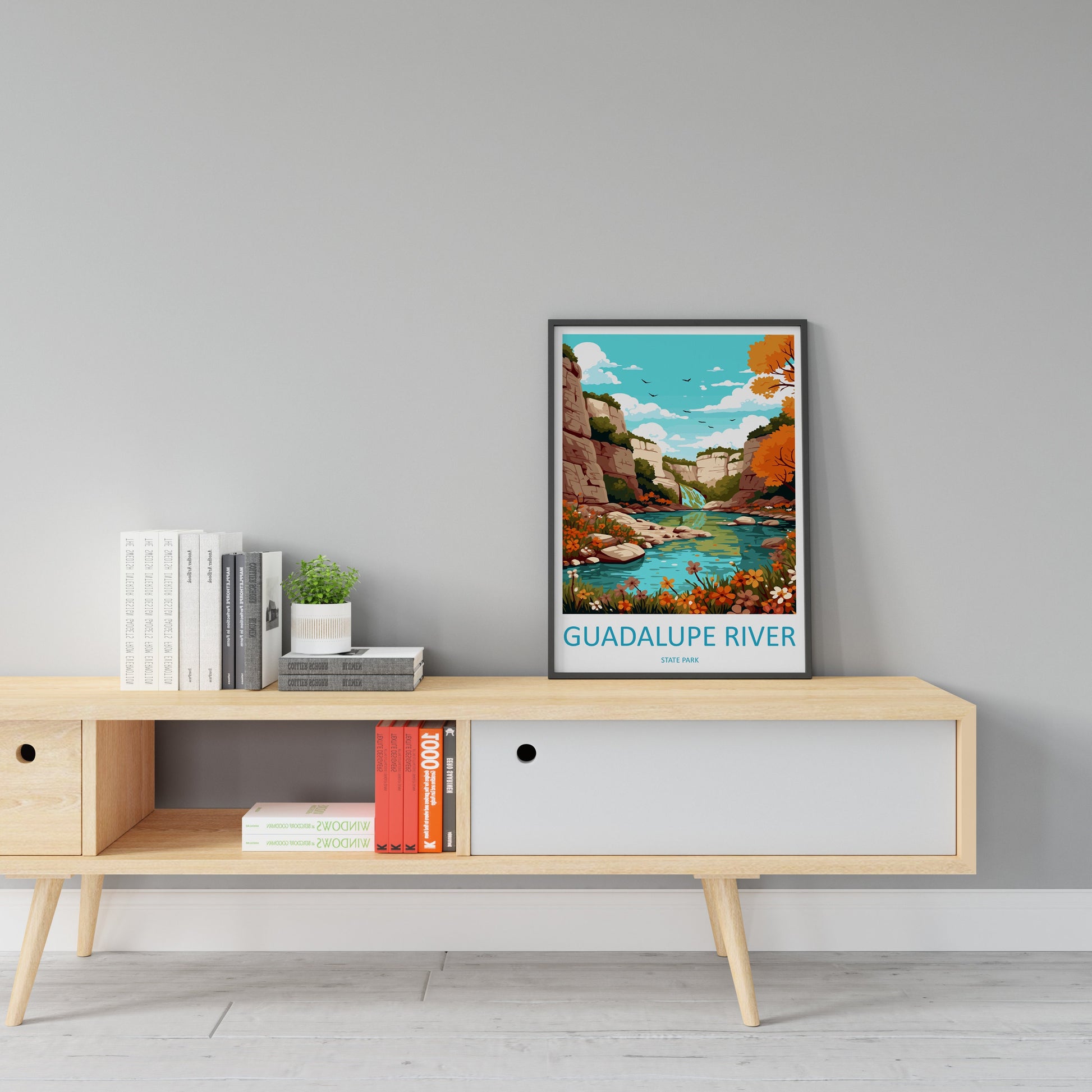 Guadalupe River State Park Travel Print Wall Art Guadalupe River Wall Hanging Home Décor Guadalupe River Gift Art Lovers Texas Art Lover
