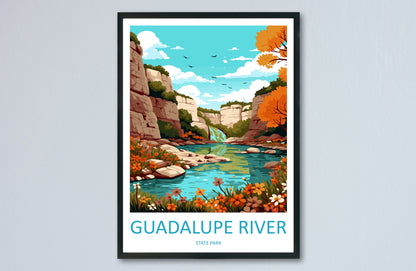 Guadalupe River State Park Travel Print Wall Art Guadalupe River Wall Hanging Home Décor Guadalupe River Gift Art Lovers Texas Art Lover