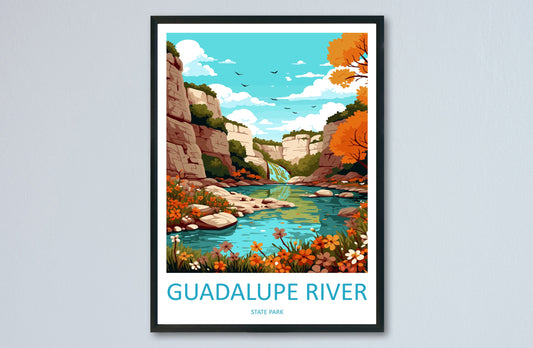 Guadalupe River State Park Travel Print Wall Art Guadalupe River Wall Hanging Home Décor Guadalupe River Gift Art Lovers Texas Art Lover