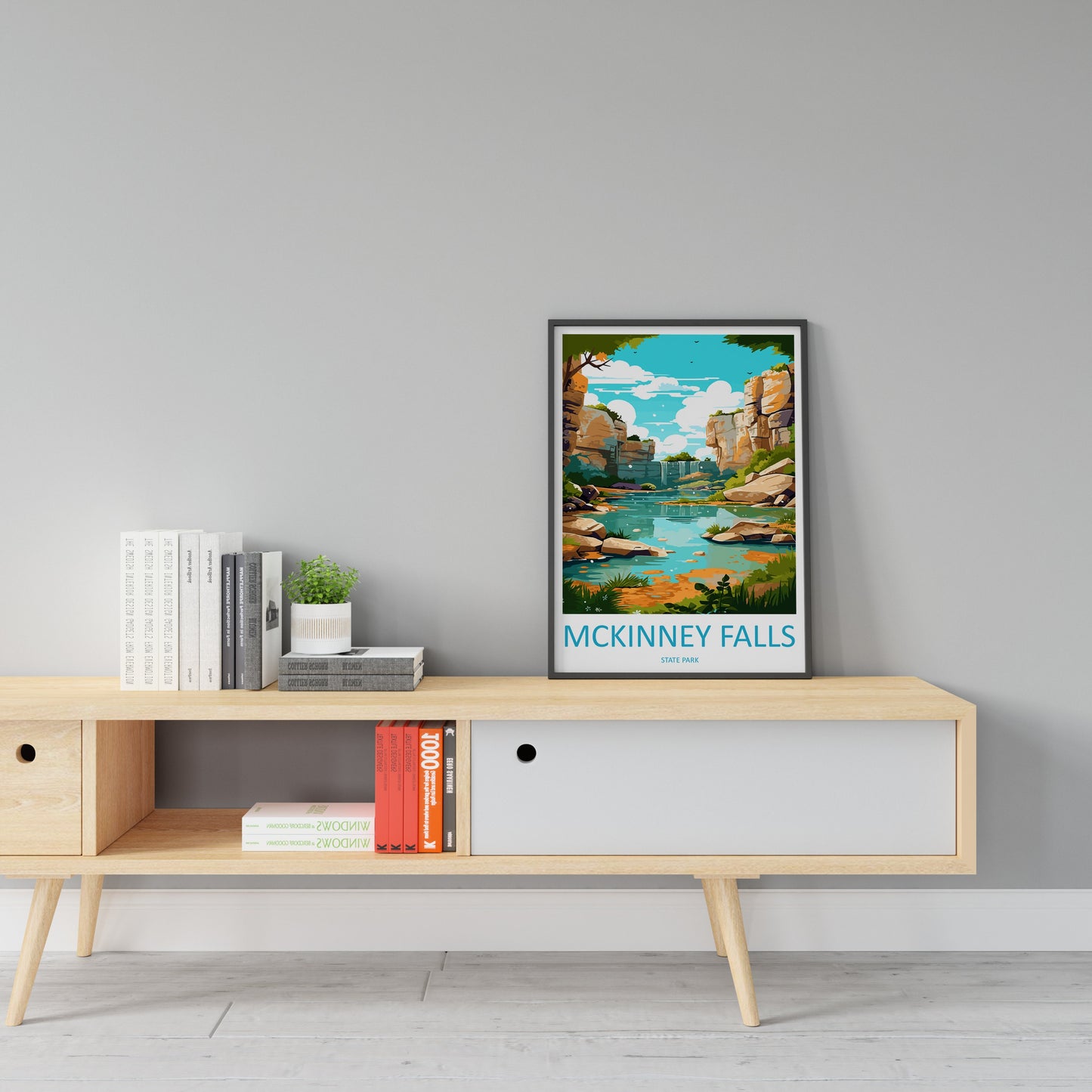 Mckinney Falls State Park Travel Print Wall Art Mckinney Falls Wall Hanging Home Décor Mckinney Falls Gift Art Lovers Texas Art Lover