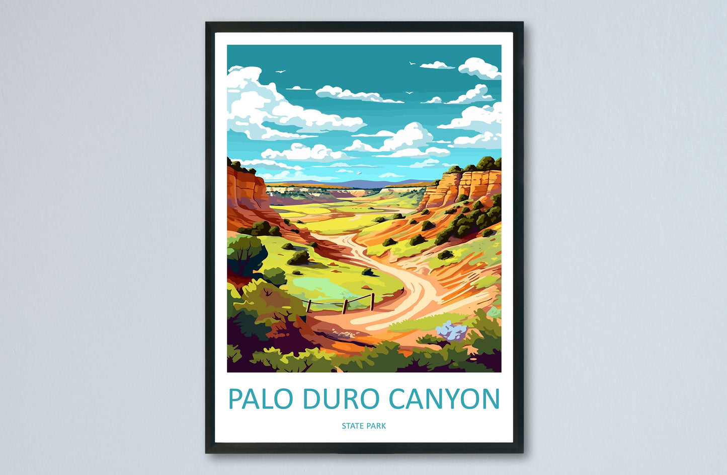 Palo Duro Canyon Travel Print Wall Art Palo Duro Canyon Wall Hanging Home Décor Palo Duro Canyon Gift Art Lovers Texas Art Lover