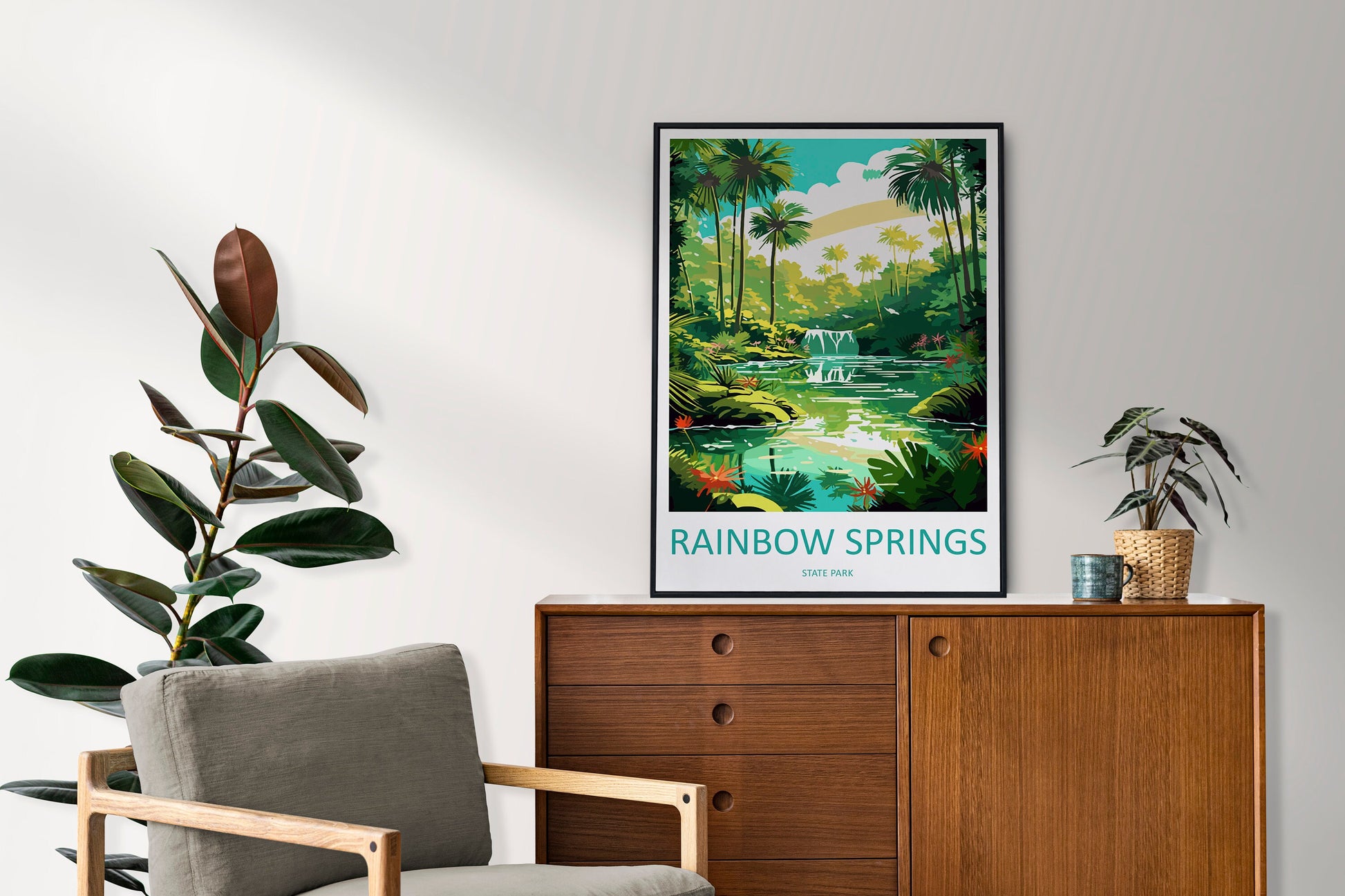 Rainbow Springs State Park Travel Print Wall Art Rainbow Springs Wall Hanging Home Décor Rainbow Springs Gift Art Lovers Florida Art Gift