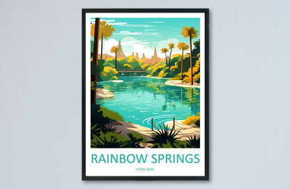 Rainbow Springs State Park Travel Print Wall Art Rainbow Springs Wall Hanging Home Décor Rainbow Springs Gift Art Lovers Florida Art Gift