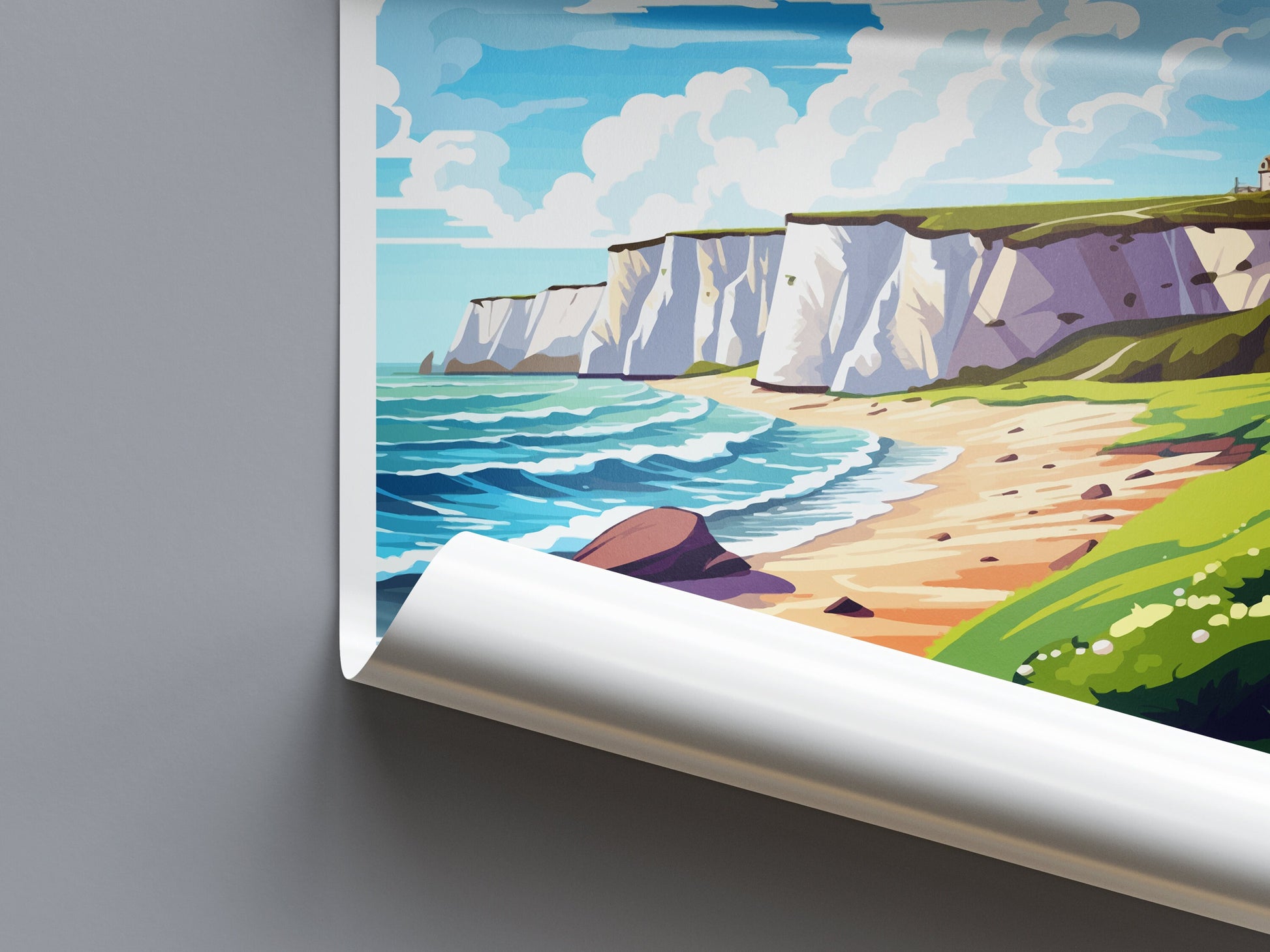Dover Travel Print Wall Art Dover Wall Hanging Home Décor Dover Gift Art Lovers England Art Lover Gift Print Artwork Kent Art