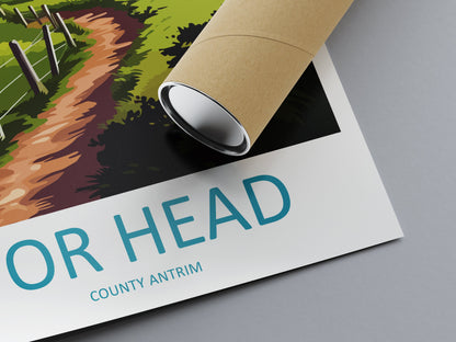 Tor Head Travel Print Wall Art Tor Head Wall Hanging Home Décor Tor Head Gift Art Lovers England Art Lover Gift Print Artwork