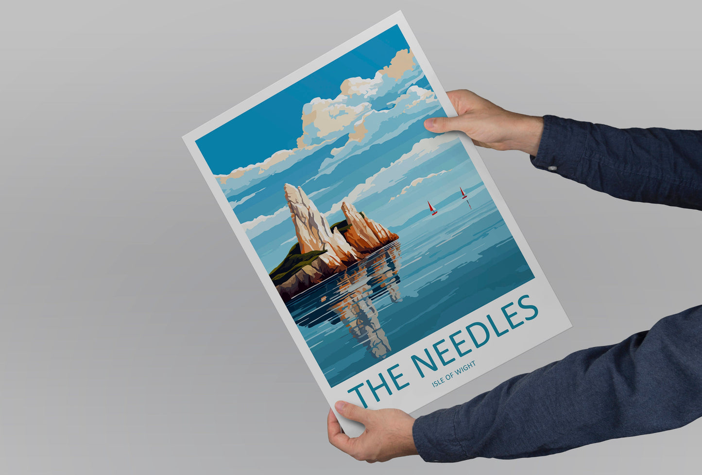 The Needles Travel Print Wall Art The Needles Wall Hanging Home Décor The Needles Gift Art Lovers England Art Lover Gift Print Artwork