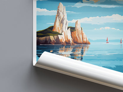 The Needles Travel Print Wall Art The Needles Wall Hanging Home Décor The Needles Gift Art Lovers England Art Lover Gift Print Artwork