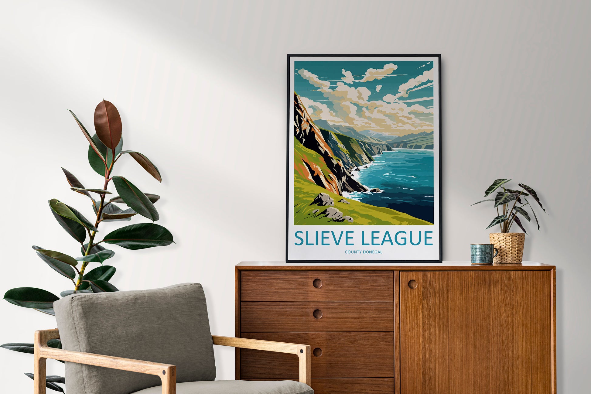 Slieve League Travel Print Wall Art Slieve League Wall Hanging Home Decor Slieve League Gift Art Lovers Wall Art Ireland