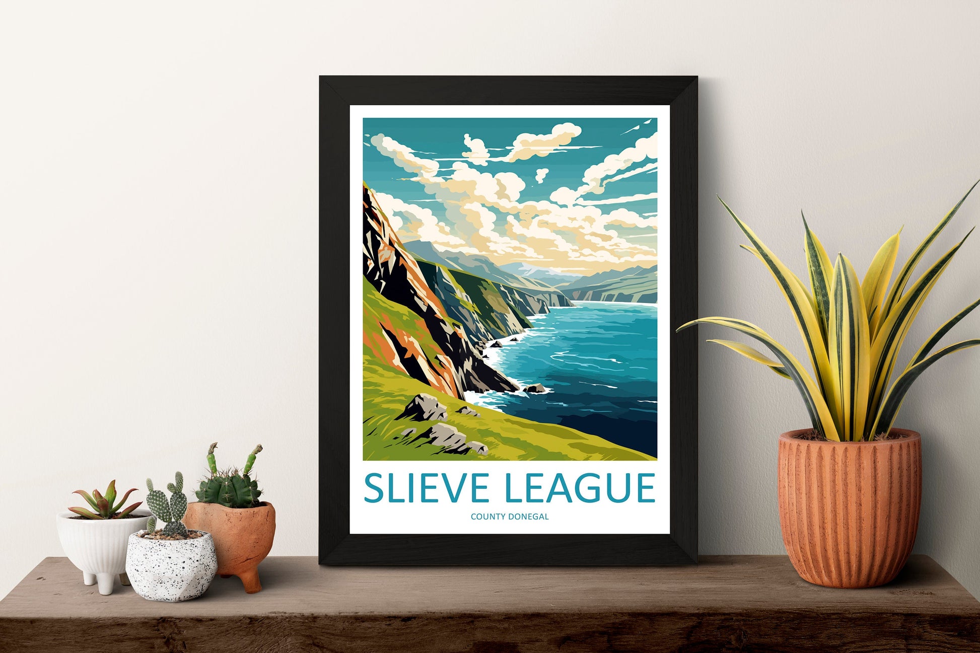 Slieve League Travel Print Wall Art Slieve League Wall Hanging Home Decor Slieve League Gift Art Lovers Wall Art Ireland