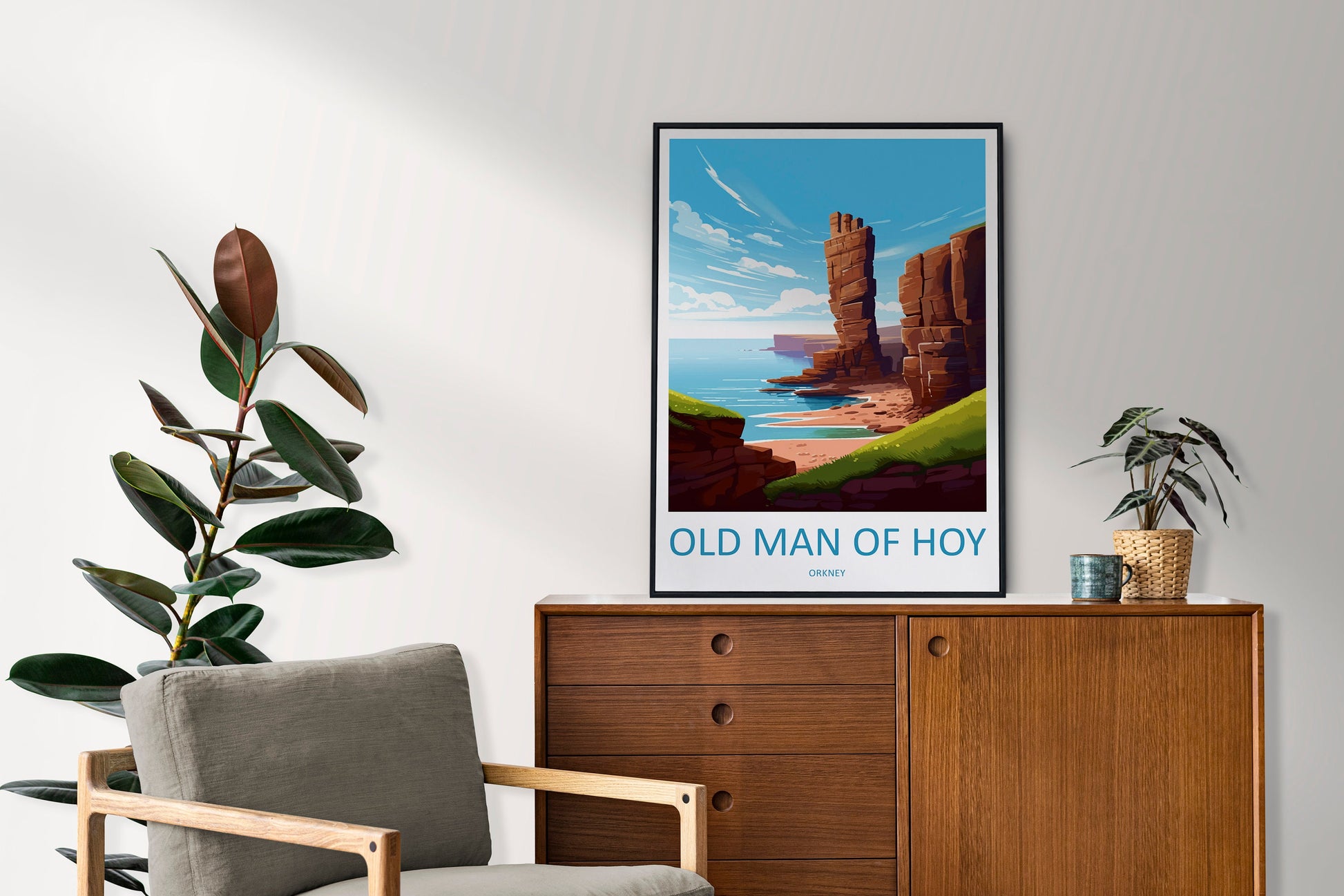 Old Man Of Hoy Print Old Man Of Hoy Home Decor Landscape Print Old Man Of Hoy Wall Art Scotland Enthusiast Gift Wall Hanging Old Man Of Hoy