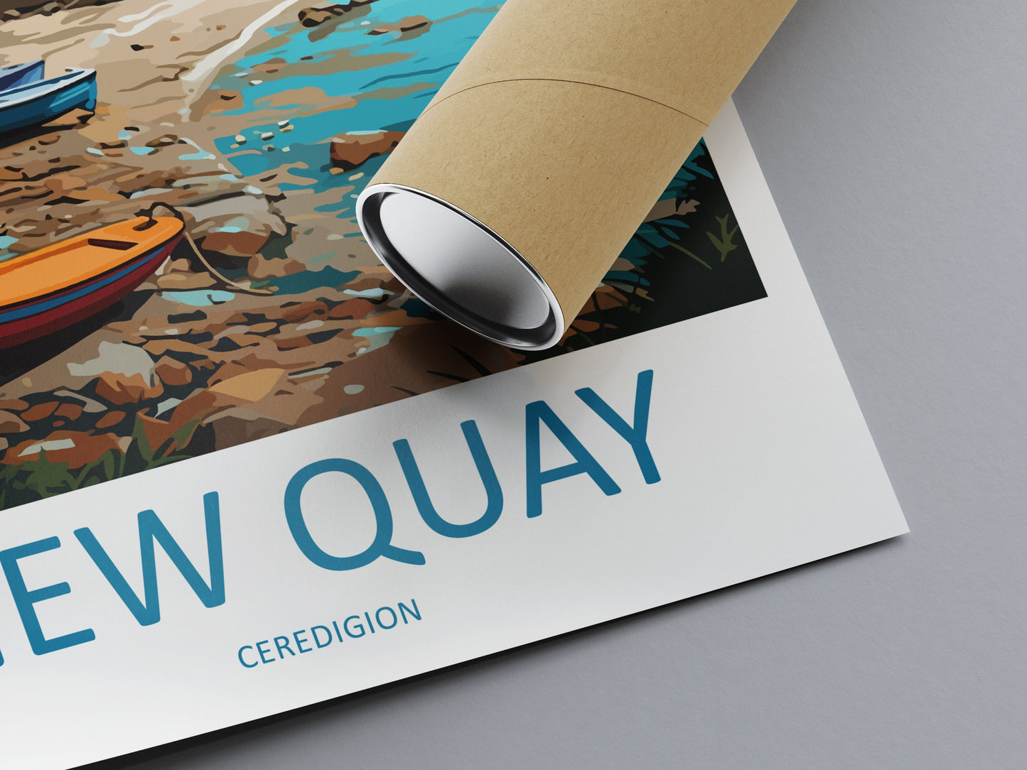 New Quay Travel Print Wall Art New Quay Wall Hanging Home Décor New Quay Gift Art Lovers Welsh Art Lover Gift Wales Wall Art