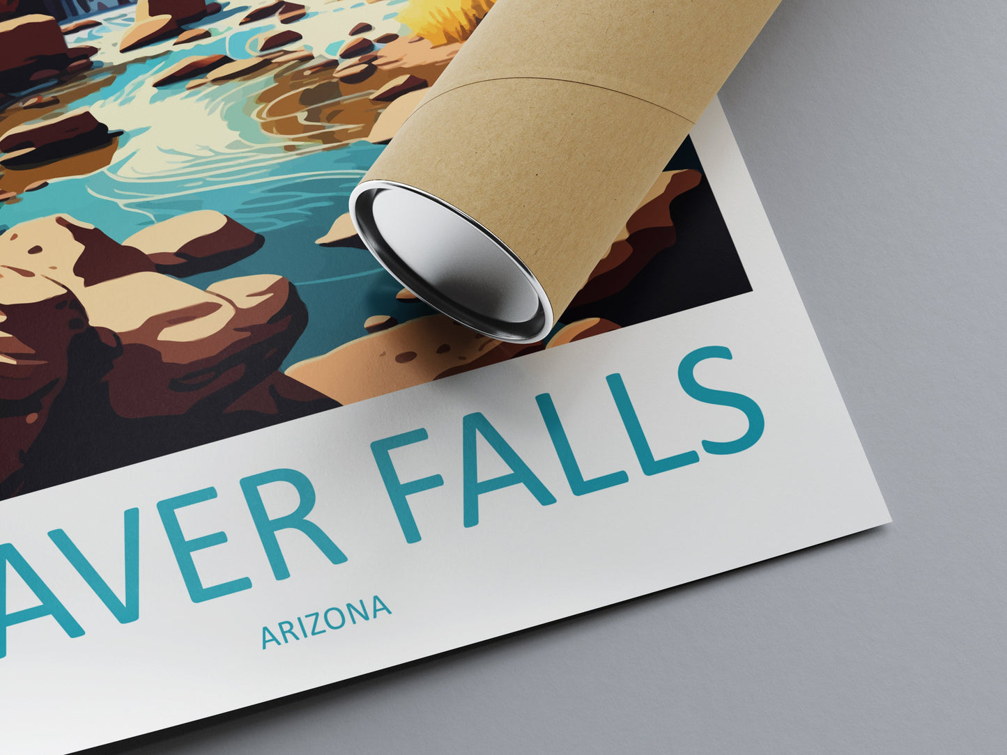 Beaver Falls Travel Print Wall Art Beaver Falls Wall Hanging Home Décor Beaver Falls Gift Art Lovers Arizona Art Lover Gift Arizona