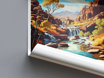 Beaver Falls Travel Print Wall Art Beaver Falls Wall Hanging Home Décor Beaver Falls Gift Art Lovers Arizona Art Lover Gift Arizona