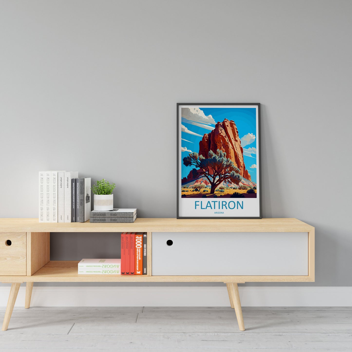 Flatiron Travel Print Wall Art Flatiron Wall Hanging Home Décor Flatiron Gift Art Lovers Arizona Art Lover Gift Arizona