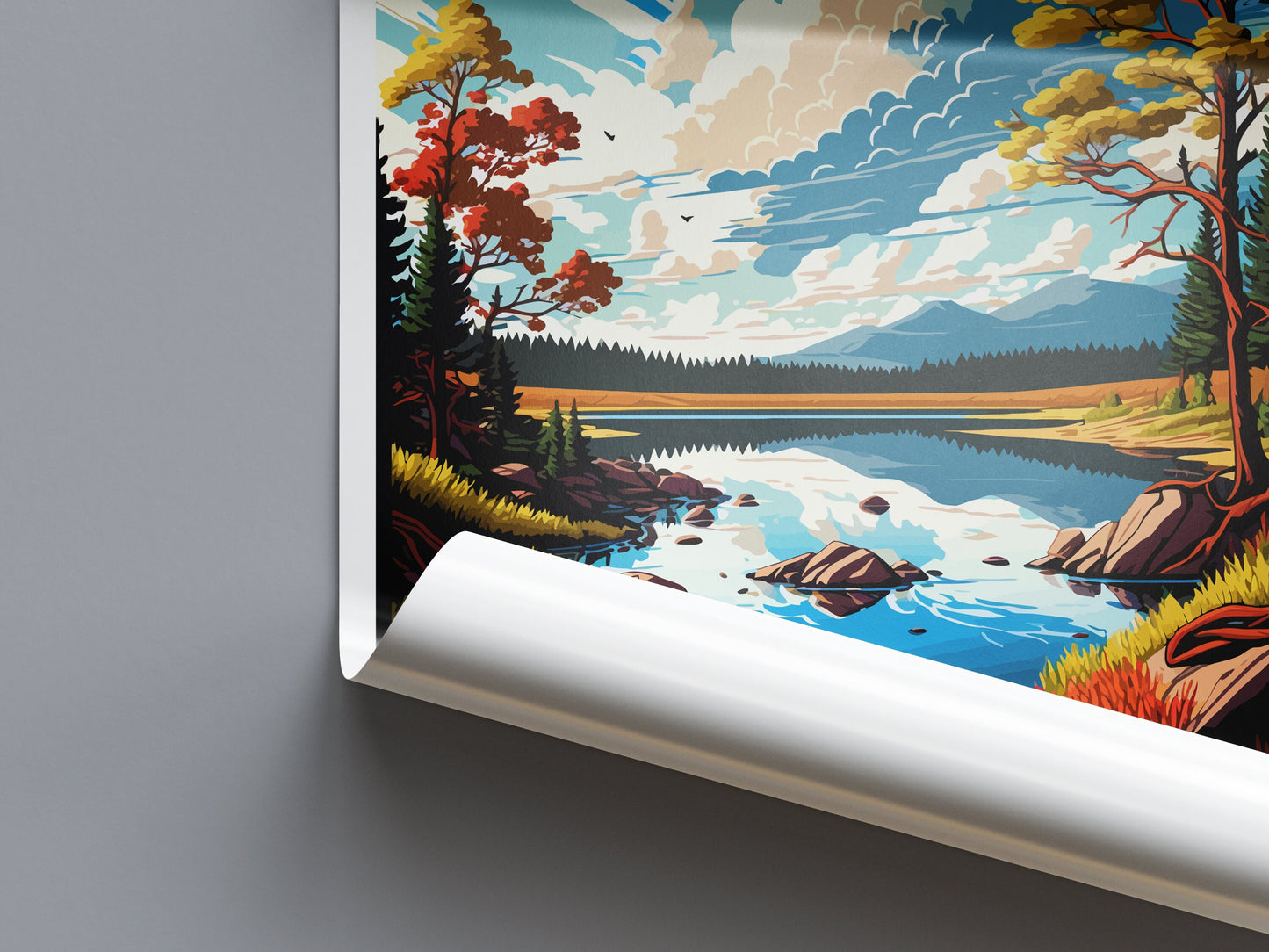 Fool Hollow Lake Travel Print Wall Art Fool Hollow Lake Wall Hanging Home Décor Fool Hollow Lake Gift Art Lovers Arizona Art Lover Gift