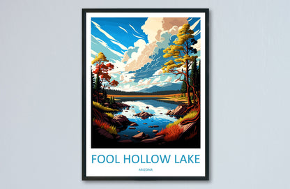Fool Hollow Lake Travel Print Wall Art Fool Hollow Lake Wall Hanging Home Décor Fool Hollow Lake Gift Art Lovers Arizona Art Lover Gift