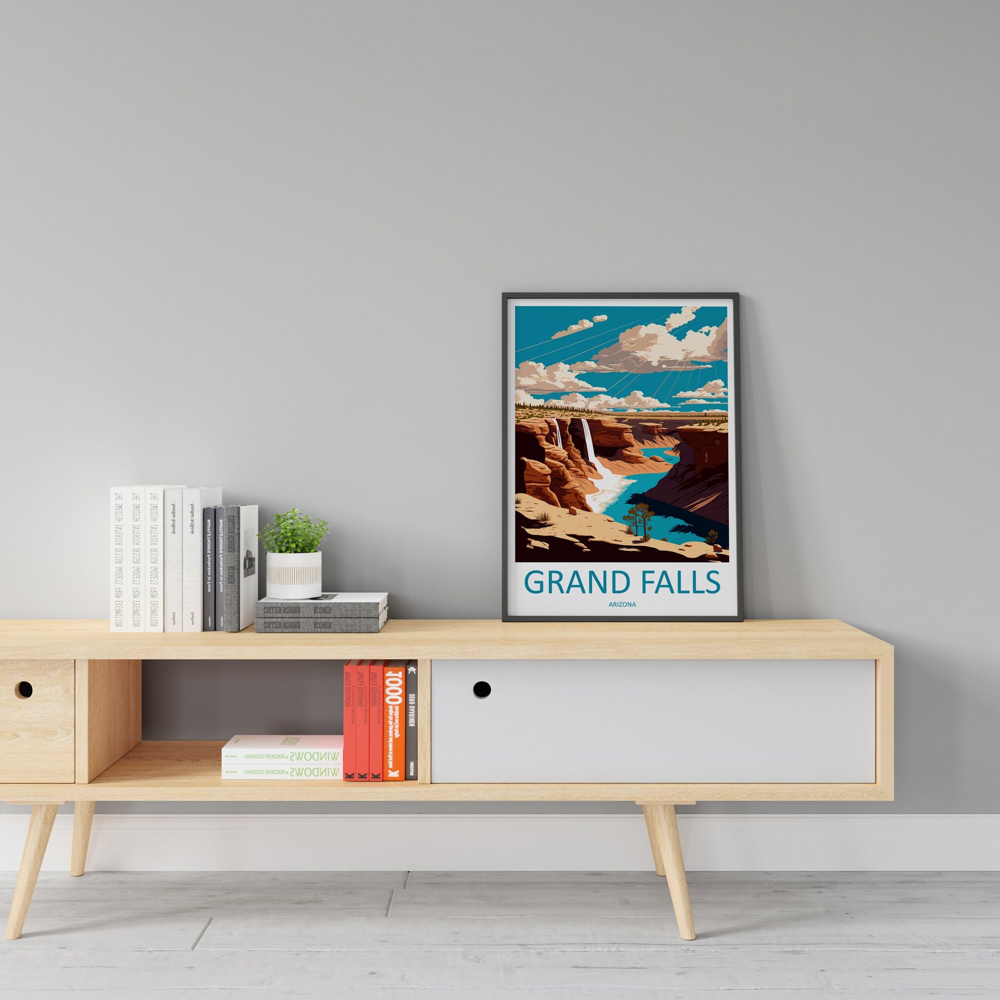 Grand Falls Travel Print Wall Art Grand Falls Wall Hanging Home Décor Grand Falls Gift Art Lovers Arizona Art Lover Gift Arizona Travel Art
