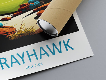 Grayhawk Golf Club Travel Print Wall Art Grayhawk Wall Hanging Home Décor Grayhawk Gift Art Lovers Arizona Art Lover Gift Arizona Travel Art