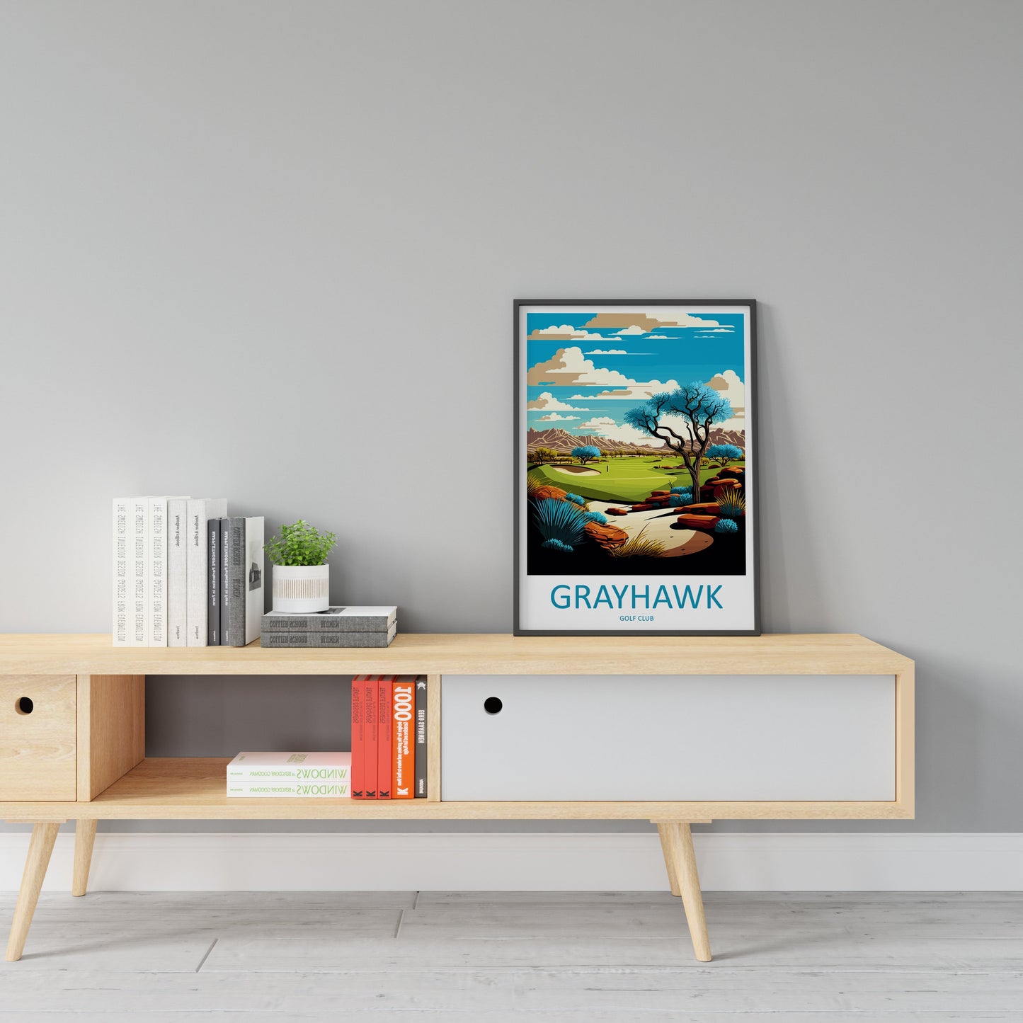 Grayhawk Golf Club Travel Print Wall Art Grayhawk Wall Hanging Home Décor Grayhawk Gift Art Lovers Arizona Art Lover Gift Arizona Travel Art
