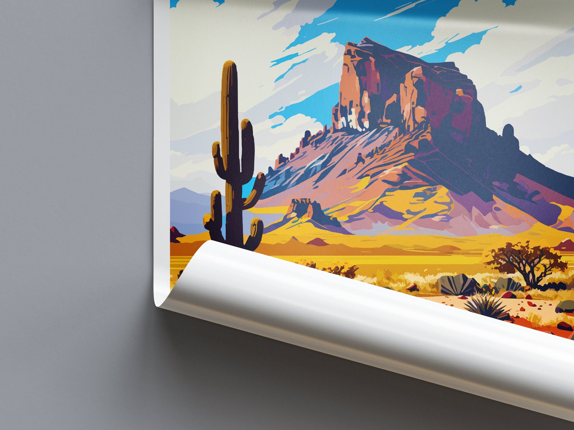 Picacho Peak Travel Print Wall Art Picacho Peak Wall Hanging Home Décor Picacho Peak Gift Art Lovers Arizona Art Lover Gift Arizona Travel