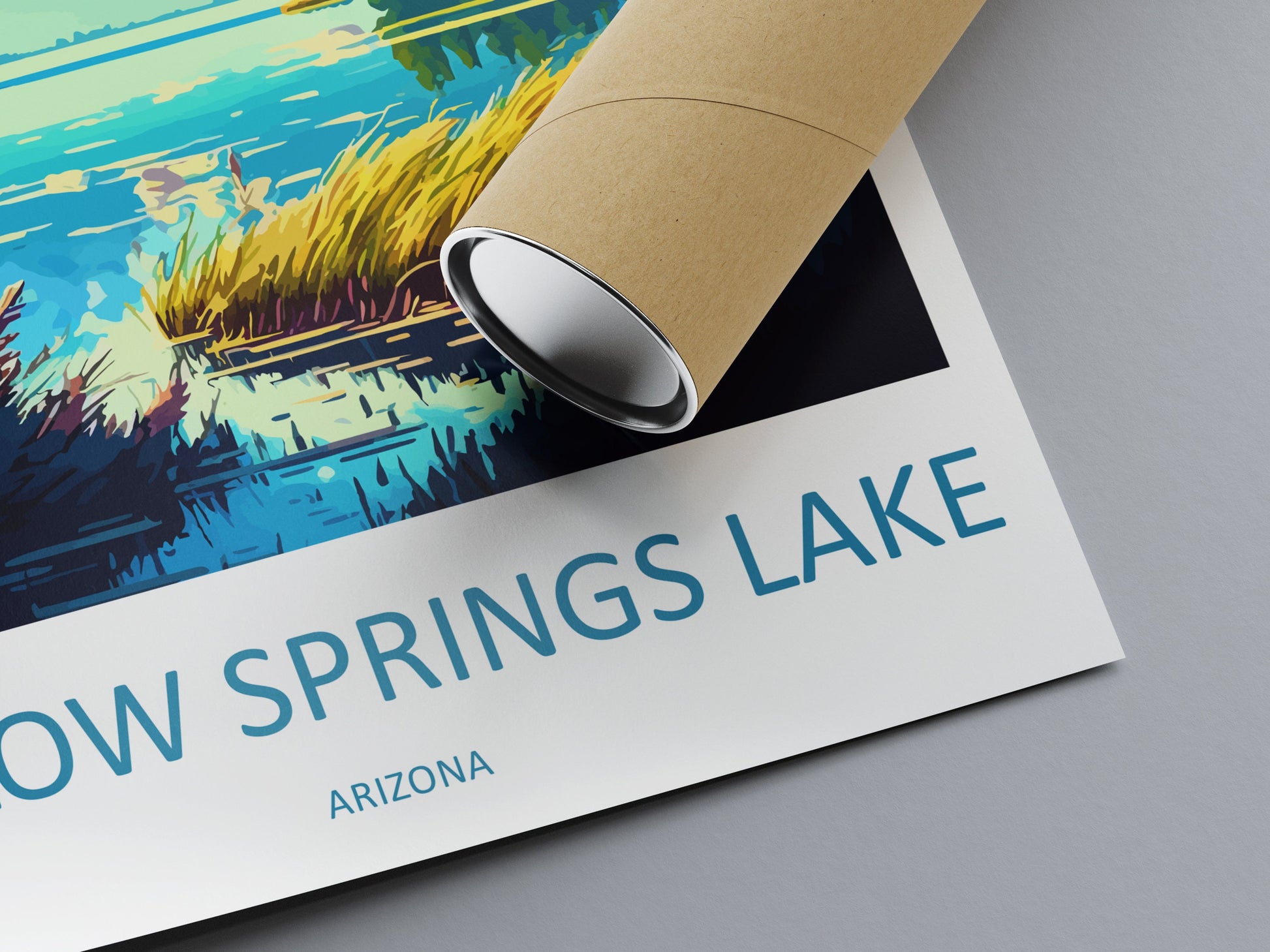 Willow Springs Lake Travel Print Wall Art Willow Springs Wall Hanging Home Décor Willow Springs Gift Art Lovers Arizona Art Lover Gift