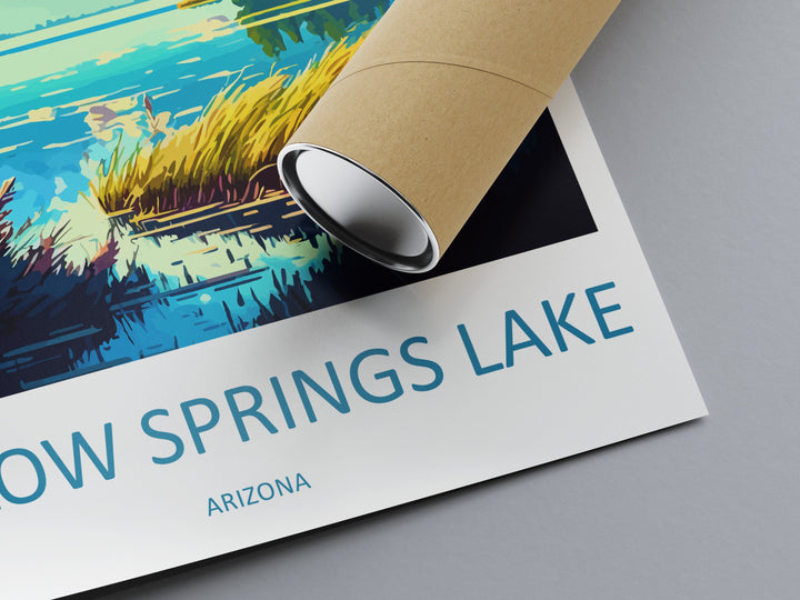 Willow Springs Lake Travel Print Wall Art Willow Springs Wall Hanging Home Décor Willow Springs Gift Art Lovers Arizona Art Lover Gift