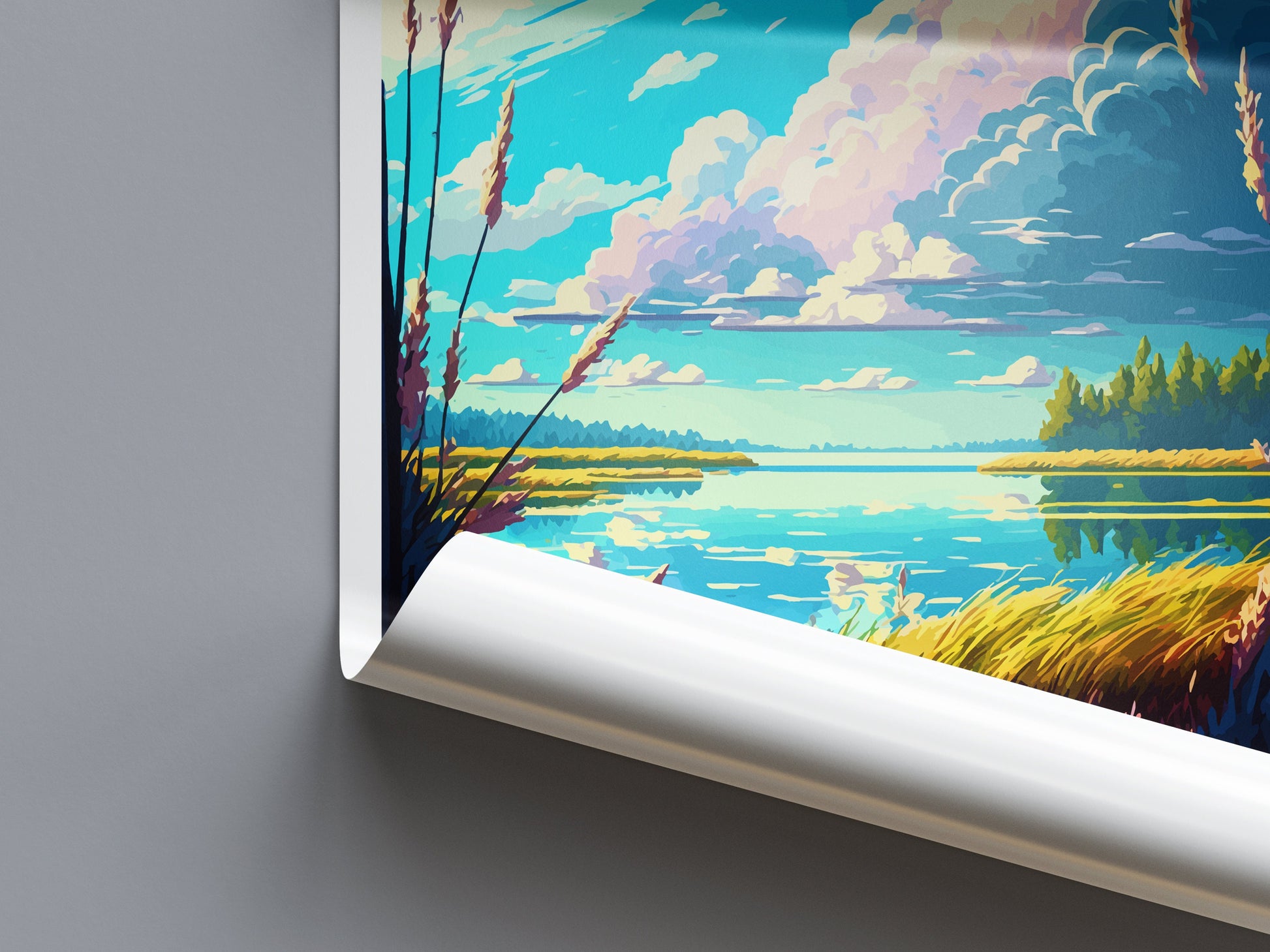Willow Springs Lake Travel Print Wall Art Willow Springs Wall Hanging Home Décor Willow Springs Gift Art Lovers Arizona Art Lover Gift