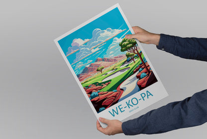We Ko Pa Golf Club Travel Print Wall Art We Ko Pa Golf Club Wall Hanging Home Décor We Ko Pa Golf Club Gift Art Lovers Arizona Art