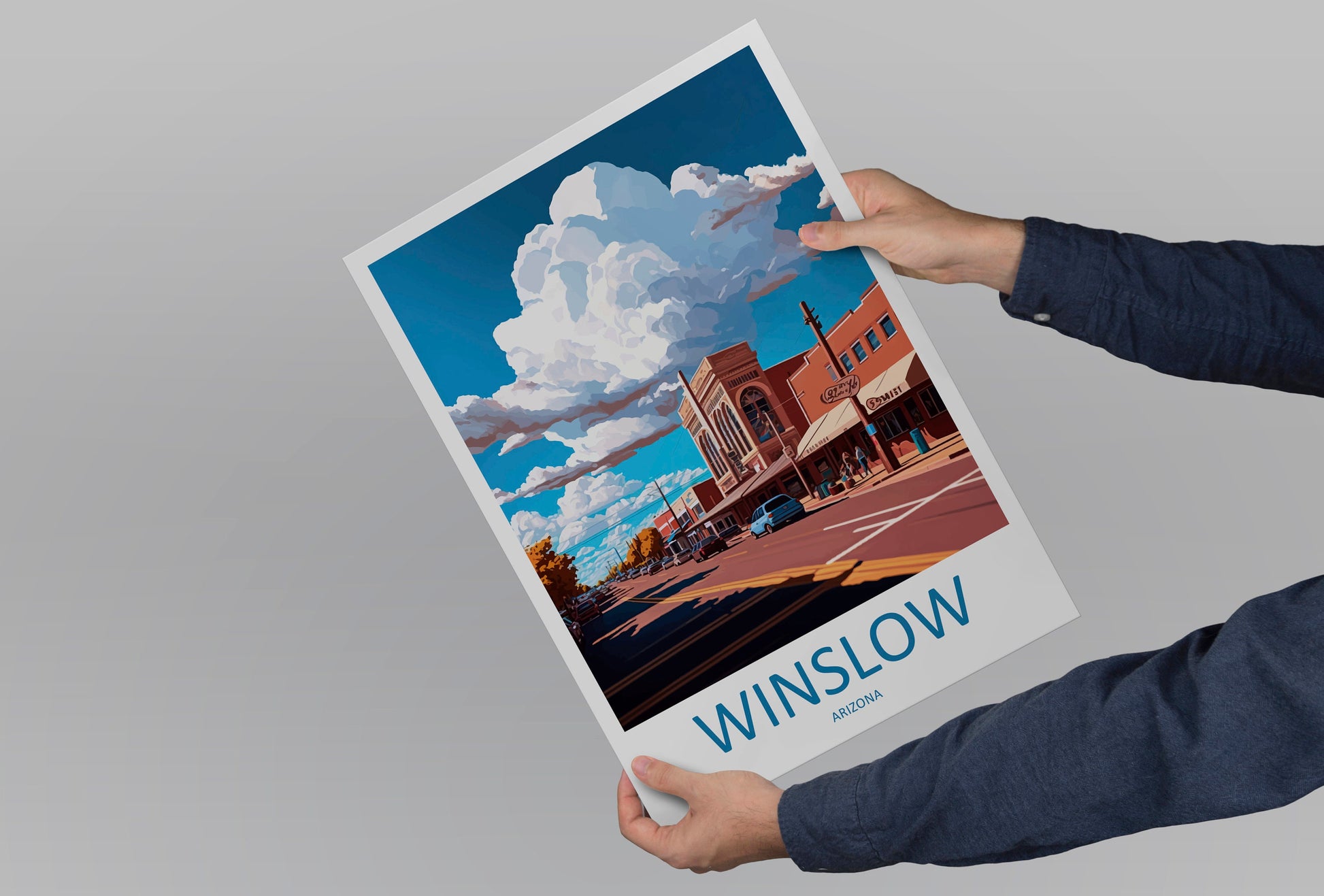 Winslow Travel Print Wall Art Winslow Wall Hanging Home Décor Winslow Gift Art Lovers Arizona Art Lover Gift Arizona