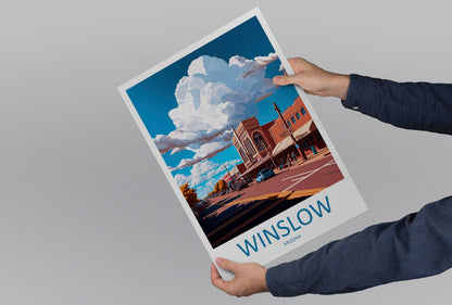 Winslow Travel Print Wall Art Winslow Wall Hanging Home Décor Winslow Gift Art Lovers Arizona Art Lover Gift Arizona