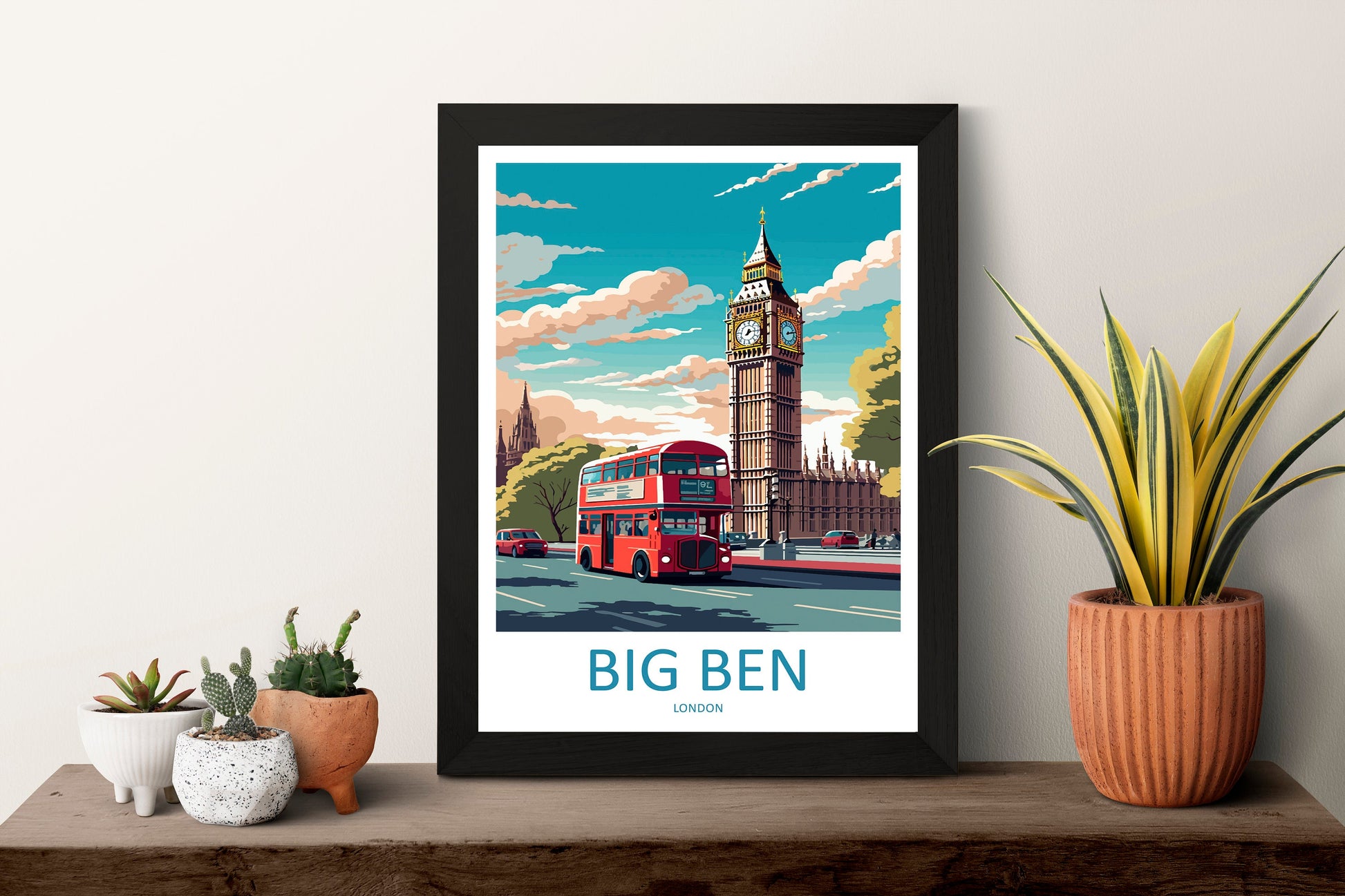 Big Ben Travel Print Wall Art Big Ben Wall Hanging Home Décor London Gift Art Lovers Big Ben Art Lover Gift Big Ben Travel Gift