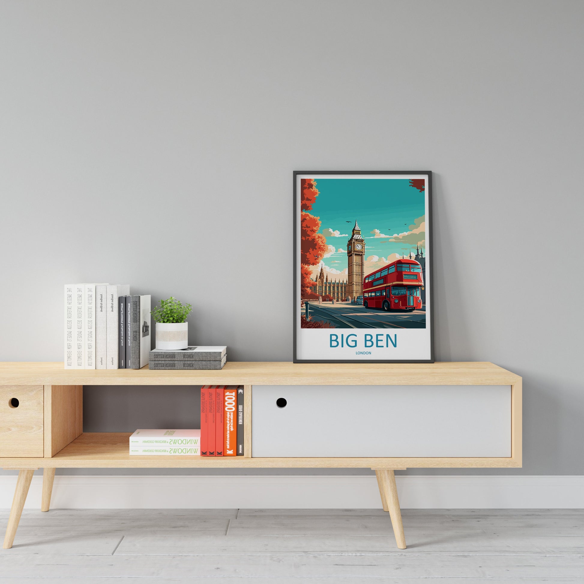 Big Ben Travel Print Wall Art Big Ben Wall Hanging Home Décor London Gift Art Lovers Big Ben Art Lover Gift Big Ben Travel Gift