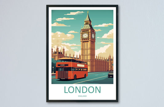 Big Ben Travel Print Wall Art Big Ben Wall Hanging Home Décor London Gift Art Lovers Big Ben Art Lover Gift Big Ben Travel Gift