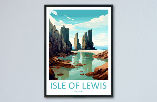Isle Of Lewis Travel Print Wall Art Isle Of Lewis Wall Hanging Home Décor Isle Of Lewis Gift Art Lovers Scotland Art Lover Gift Isle Poster