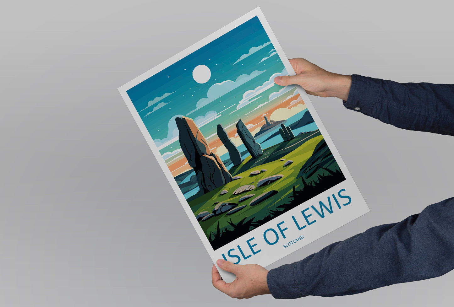 Isle Of Lewis Travel Print Wall Art Isle Of Lewis Wall Hanging Home Décor Isle Of Lewis Gift Art Lovers Scotland Art Lover Gift Isle Poster