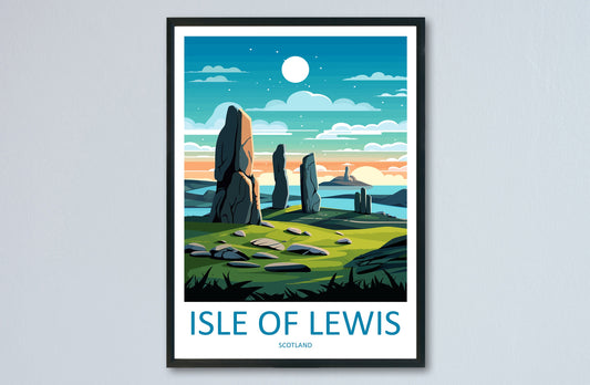 Isle Of Lewis Travel Print Wall Art Isle Of Lewis Wall Hanging Home Décor Isle Of Lewis Gift Art Lovers Scotland Art Lover Gift Isle Poster