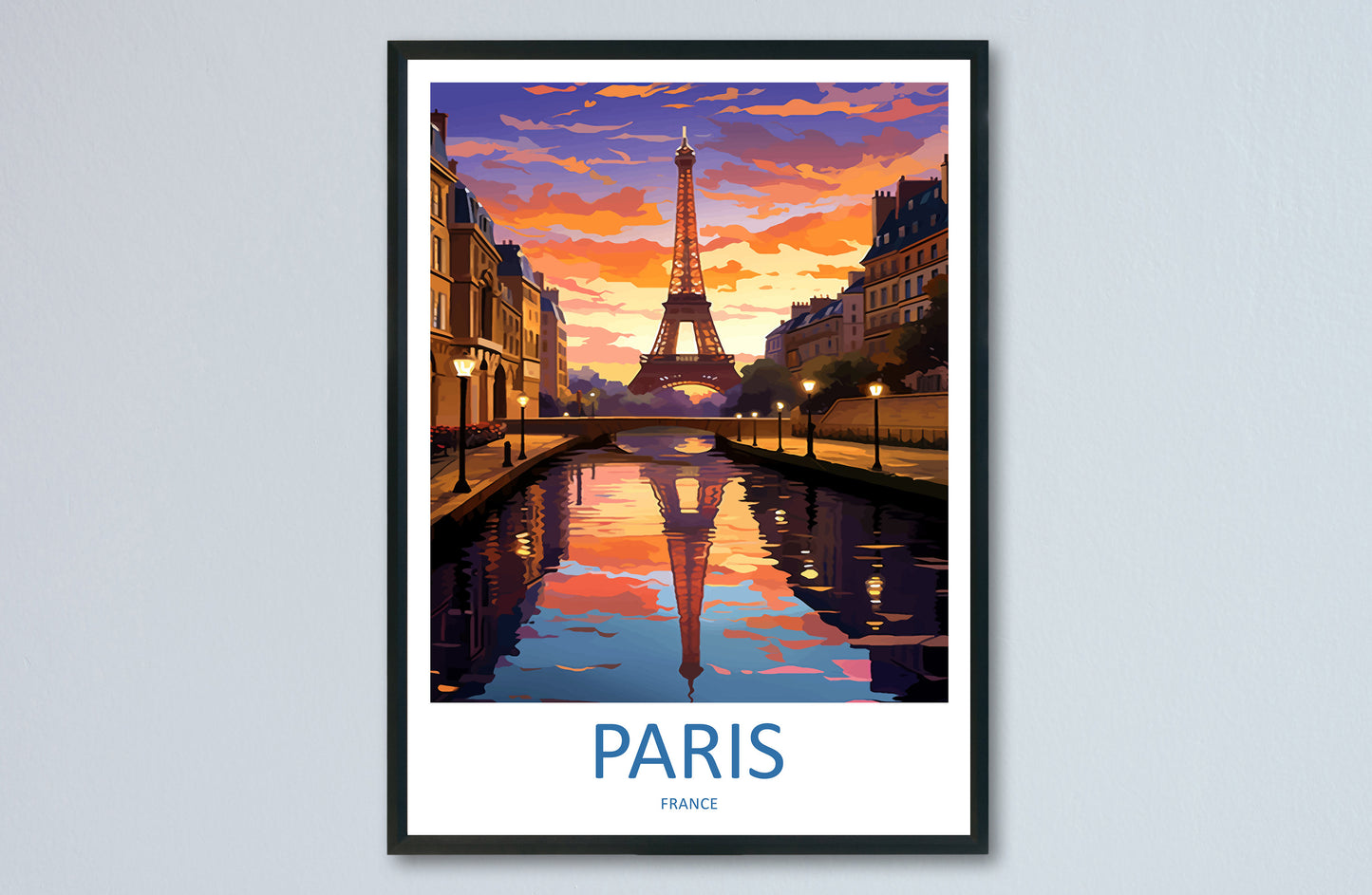 Paris Travel Print Wall Art Paris Wall Hanging Home Décor Paris Gift Art Lovers France Art Lover Gift Paris Print France Wall Art Décor