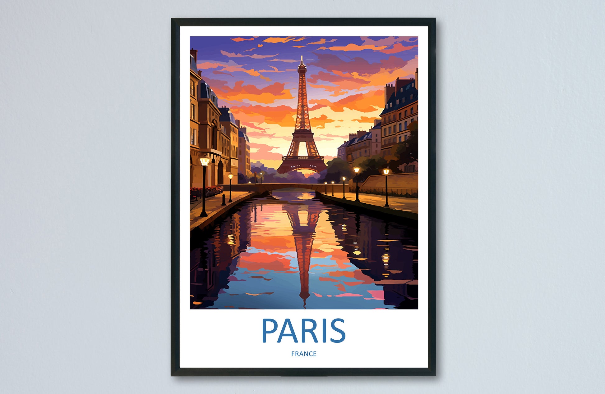 Paris Travel Print Wall Art Paris Wall Hanging Home Décor Paris Gift Art Lovers France Art Lover Gift Paris Print France Wall Art Décor