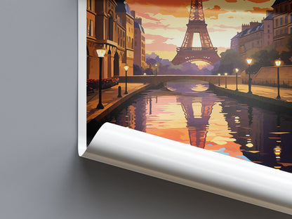 Paris Travel Print Wall Art Paris Wall Hanging Home Décor Paris Gift Art Lovers France Art Lover Gift Paris Print France Wall Art Décor