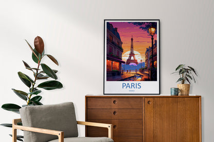 Paris Travel Print Wall Art Paris Wall Hanging Home Décor Paris Gift Art Lovers France Art Lover Gift Paris Print France Wall Art Décor