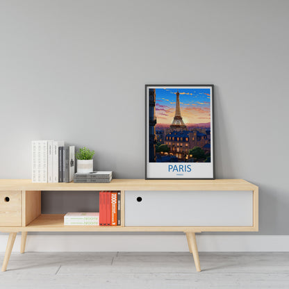 Paris Travel Print Wall Art Paris Wall Hanging Home Décor Paris Gift Art Lovers France Art Lover Gift Paris Print France Wall Art Décor
